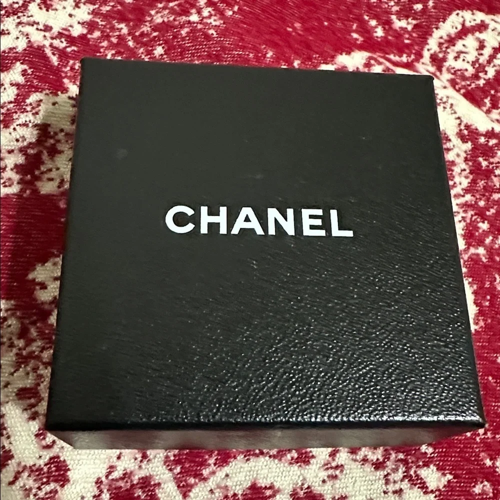 Chanel Gold-Tone Button Earrings